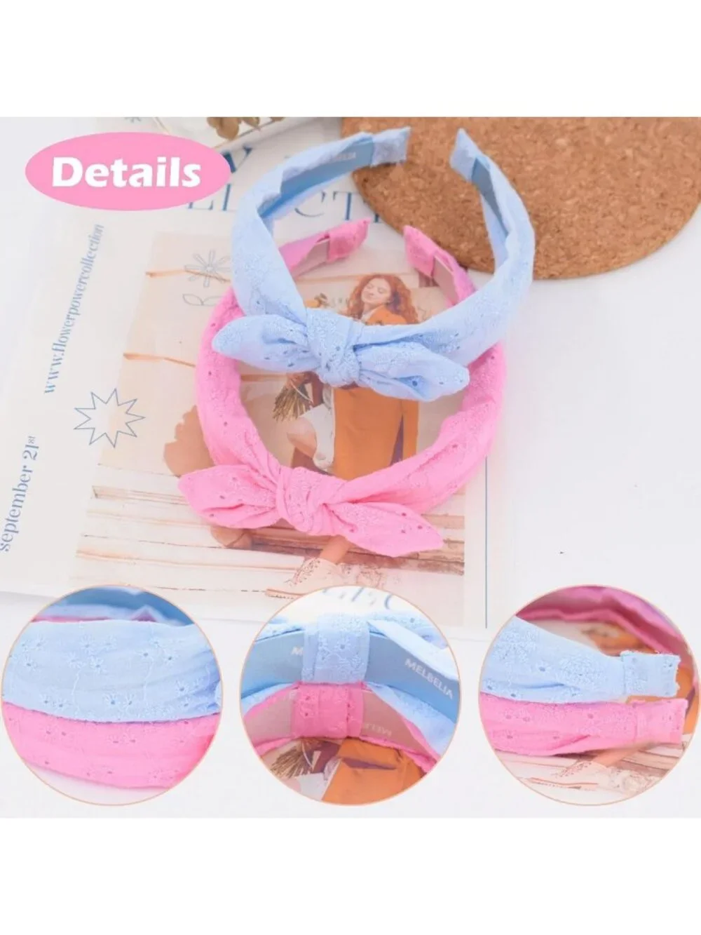 Cute Toddler Headbands with Bow - Non-Slip Hair Accessories for Girls & Women (2